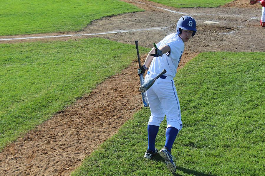 #10 Brandon Kraemer Jr. 3B making his way towards the plate