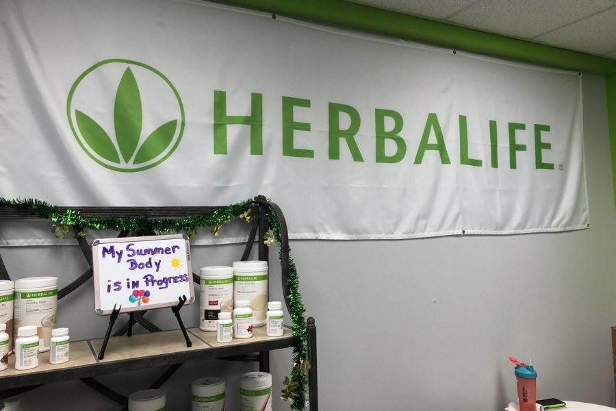 Herbalife banner inside of Rock Solid.