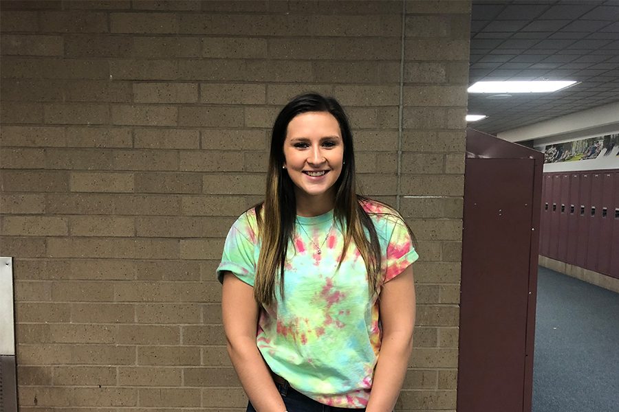 McKenna+talking+about+her+college+decision.+