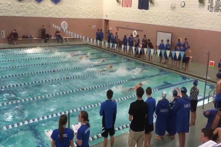 Great+race+by++the+Sabres+winning+the+200+free+relay