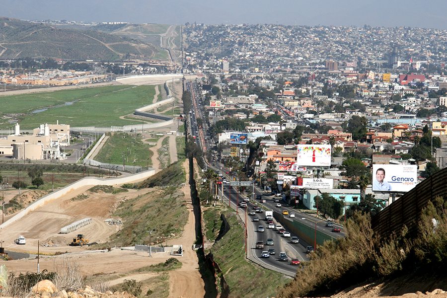 The border wall at the southern border. 