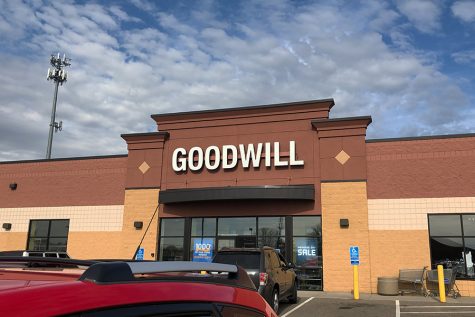 The front view of a local Goodwill thrift store in St. Cloud.