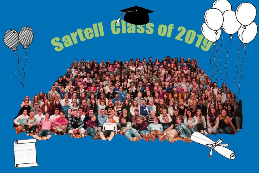 Collage+of+the+Class+of+2019%2C+created+by+Alexis+Miller%2C+photographed+by+Angie+Heckman