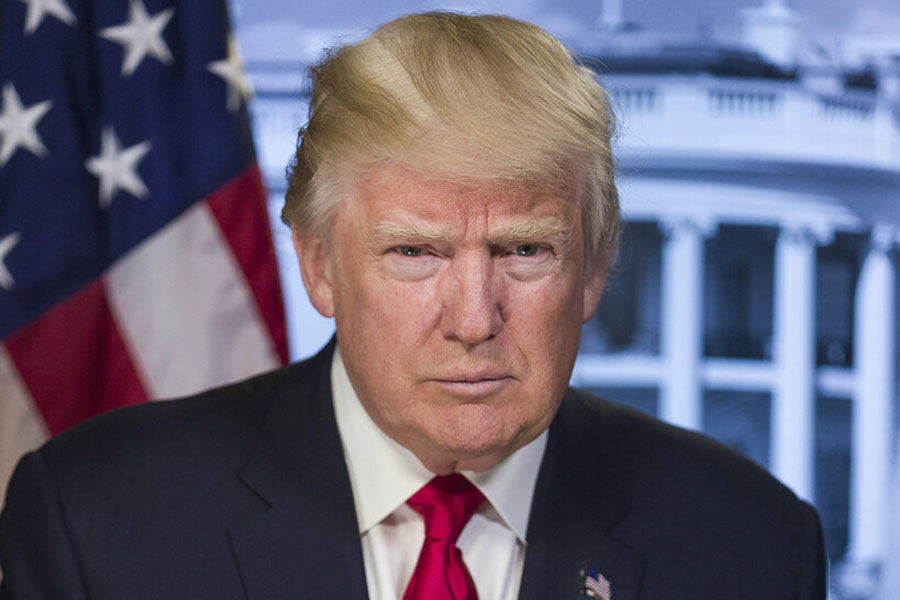 Official Portrait of the recently impeached President Donald J. Trump.