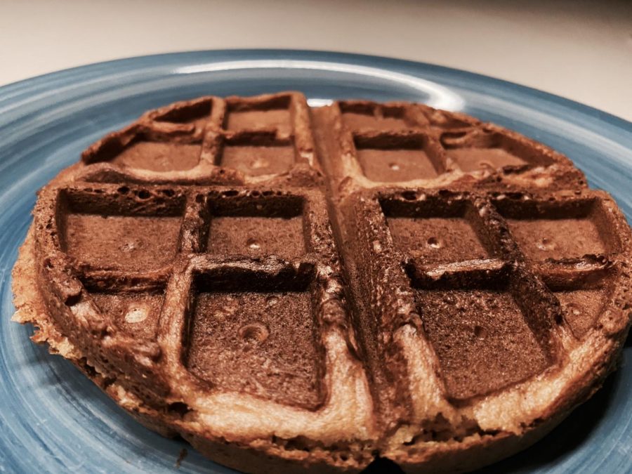 A slightly overcooked waffle is the perfect shade of caramelly brown.