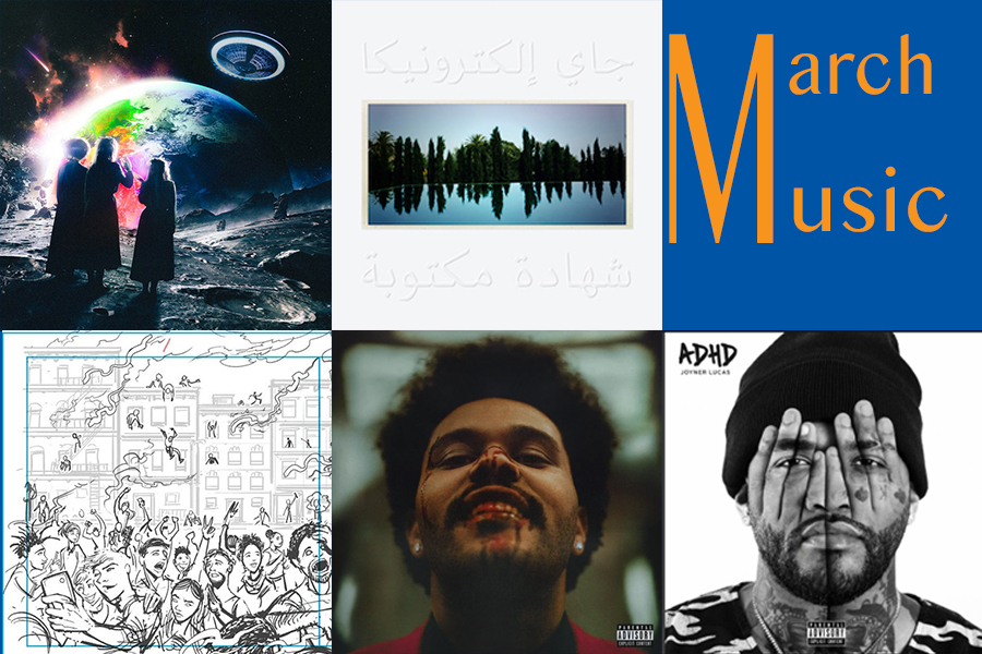 5 albums released over the month of March adding up to 86 songs, or 5 hours and 18 minutes in new music

photos via Lil Uzi Vert, Jay Electronica, Donald Glover, The Weeknd, and Joyner Lucas