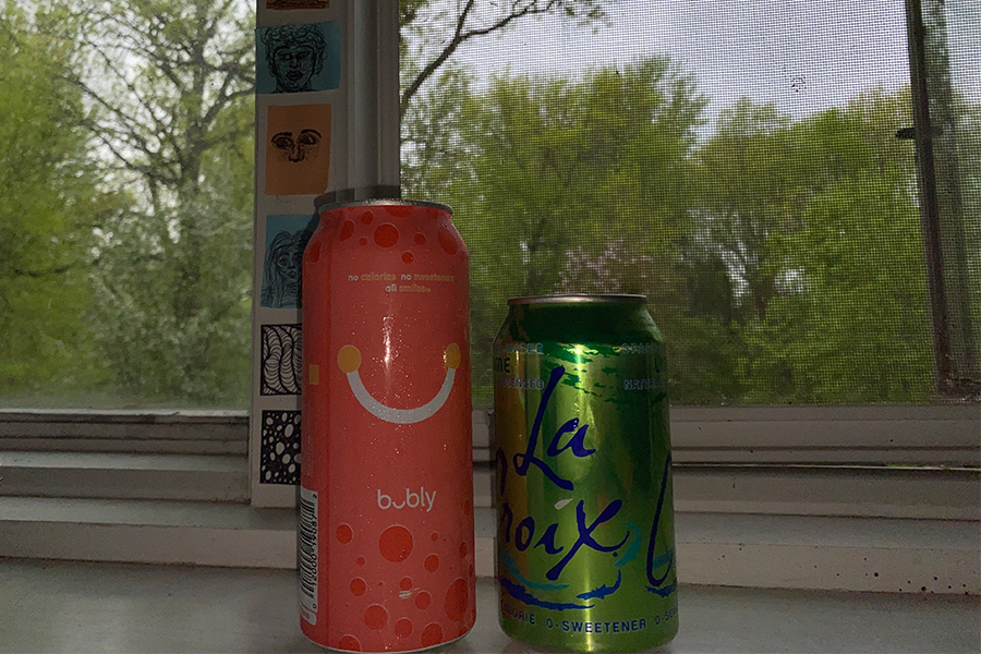 These here are two of my favorite flavors of bubbly water.