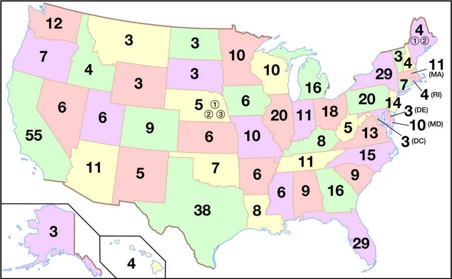 The eastern half of the United States is where most key battleground states are for the presidential election.