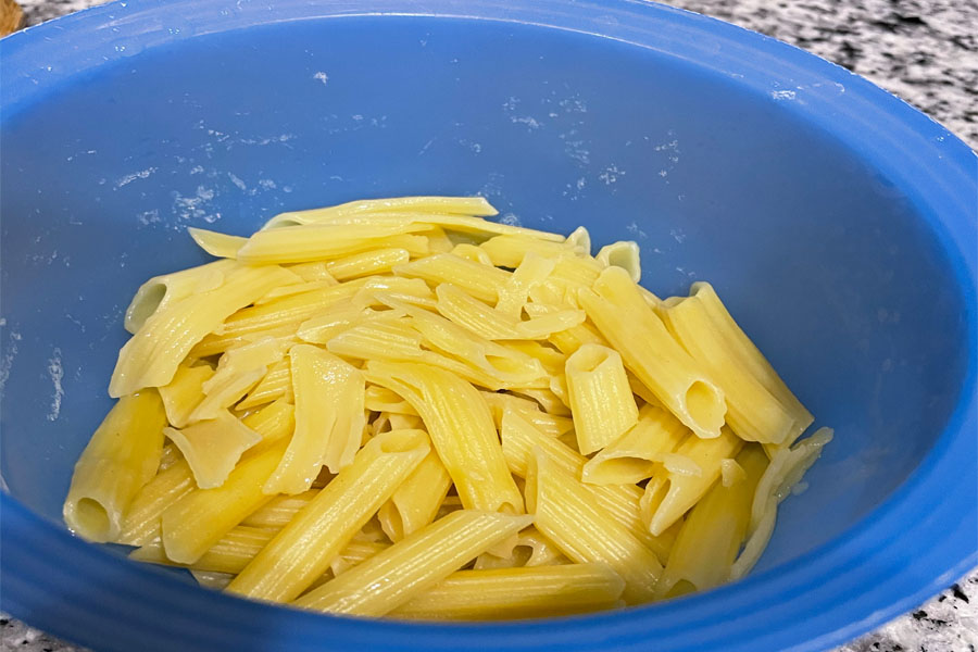 Gluten-Free pasta looks kind of mushy when you cook it and it may look like it is coming apart.