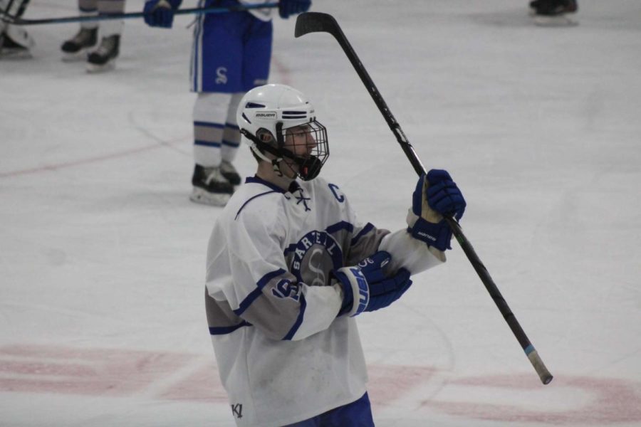 Webster mostly played as a defenseman on the Sartell Sabre hockey team.  Its a position that hes worked hard to be good at. 
