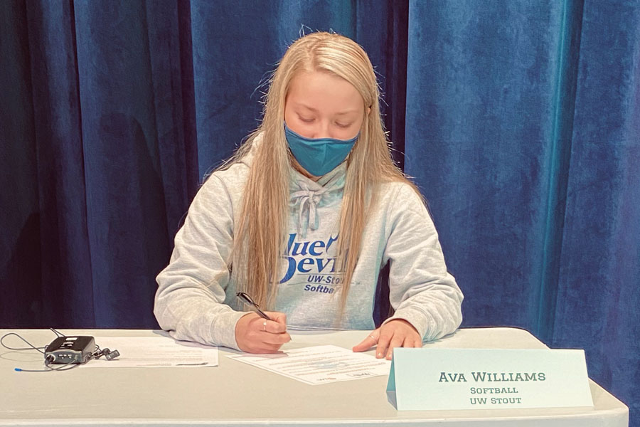 Ava will be playing for the Blue Devils next year.