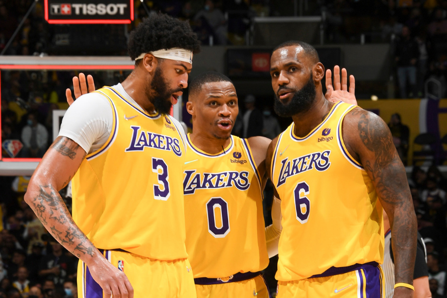 2022 Lakers with LeBron James, Russell Westbrook , and Anthony Davis did not meet expectations this season.