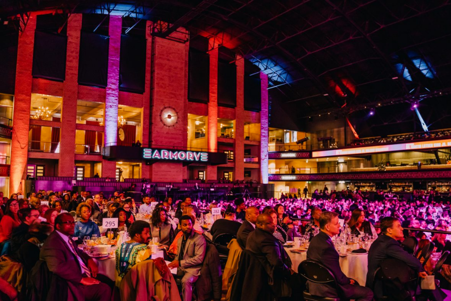 An image of the inside of The Armory in Minneapolis before a live event