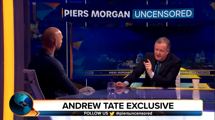Piers Morgan asks Andrew Tate about censorship. The conversation ended up being a little contentious.