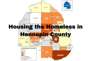 Hennepin county is a lead county in housing the homeless in the state of Minnesota. 