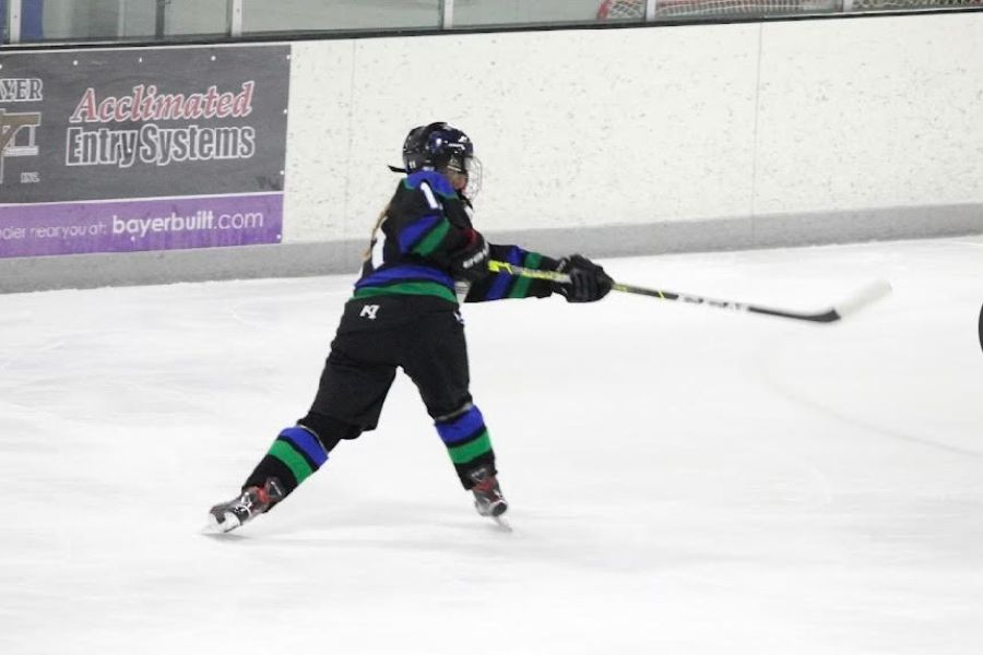 Senior Captain Anna Lundeen has been playing hockey for 12 years.