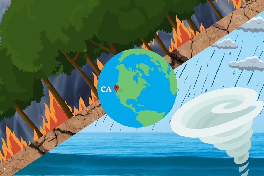 According to NOAA, California has the most extreme weather out of all states in the U.S.