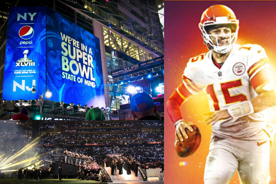 Quarterback Patrick Mahomes getting ready for to play Mathew Stafford along with super bowl 50 halftime show and a Pepsi half time ad. 