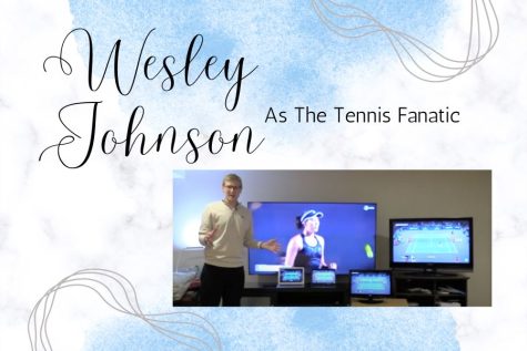 Sartell High school Junior Wesley Johnson as the tennis fanatic
