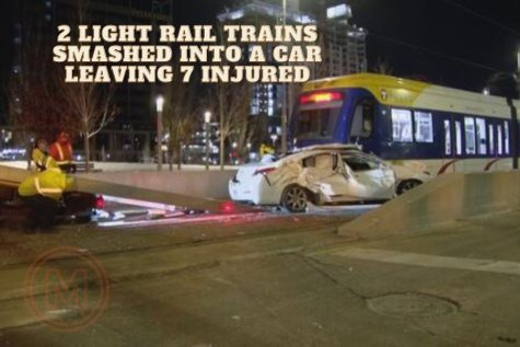 7 injured when struck by 2 light rail trains near U.S. Bank Stadium