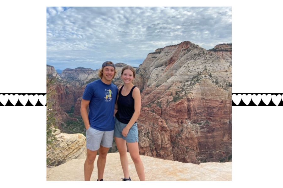 David and Allie went for a hike at Zion National Park and took this on top of Angles Landing.