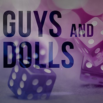Promotional poster for Guys and Dolls, directed by Cicharz. 