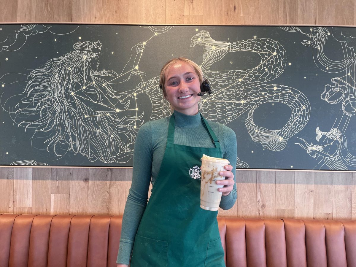 Kayla Doughertry offered to answer a couple of questions about the Starbucks atmosphere in the fall time