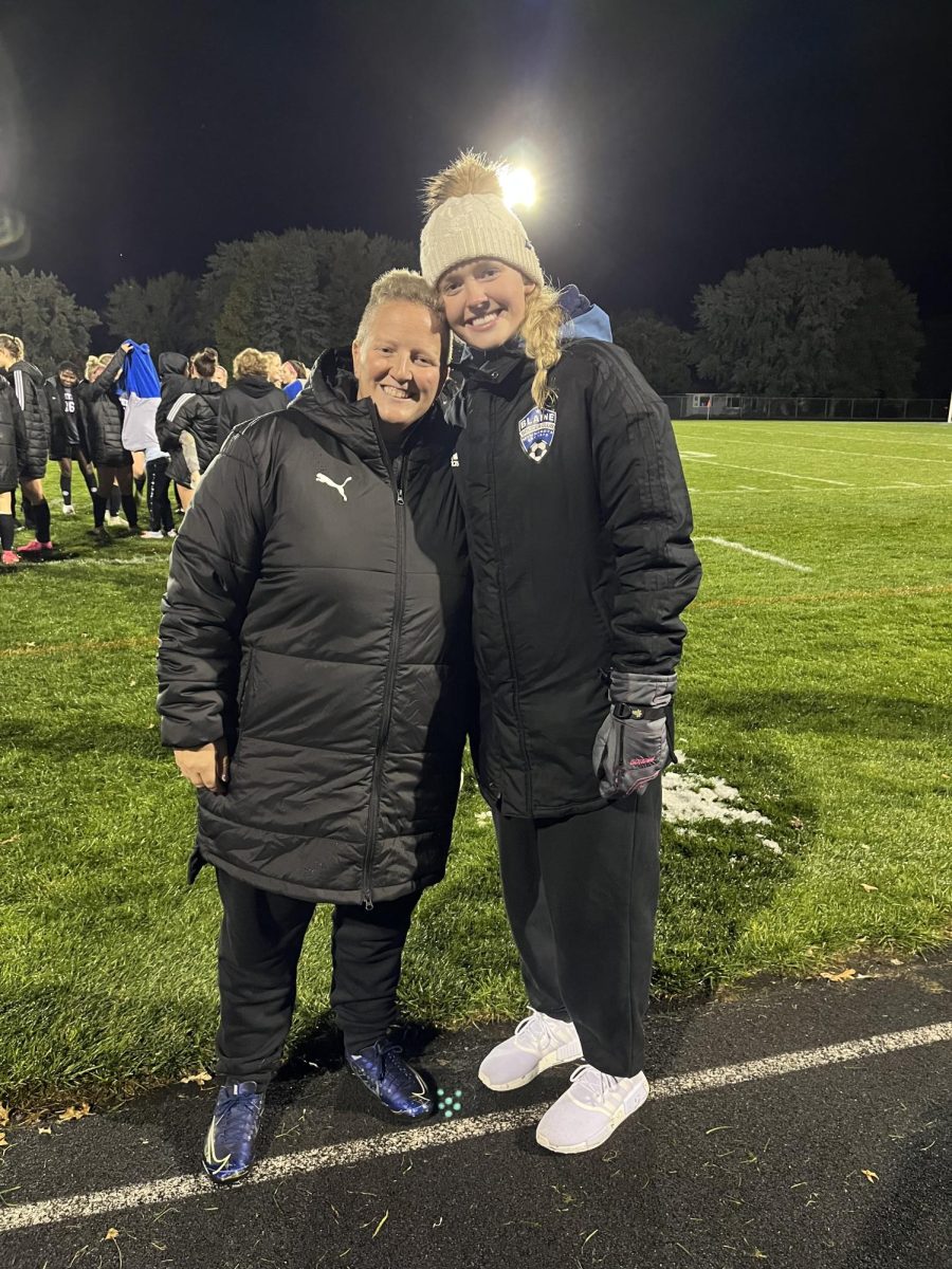 Riley and her Coach, Ashley Studanski.  She is the assistant coach for SHS soccer.