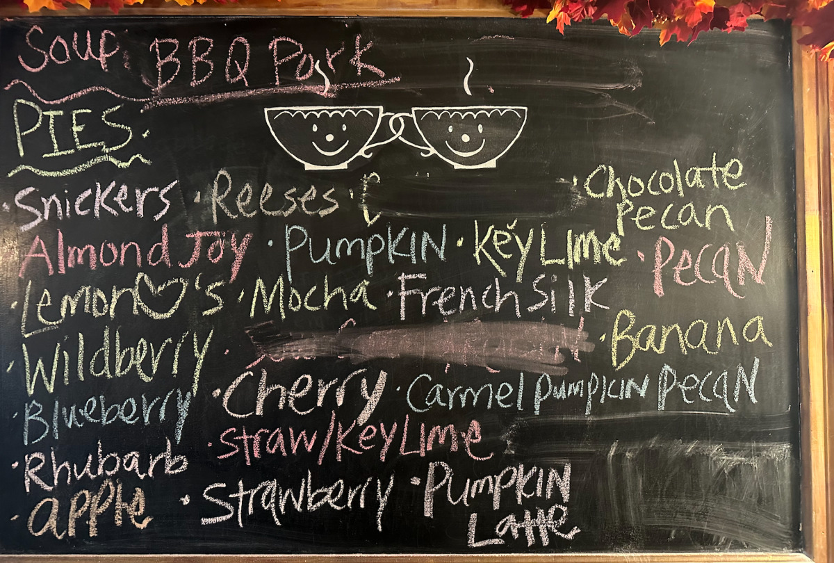 There is a chalk board menu located inside the dinning area at Kays Kitchen so you know exactly what deliciousness you are in for!