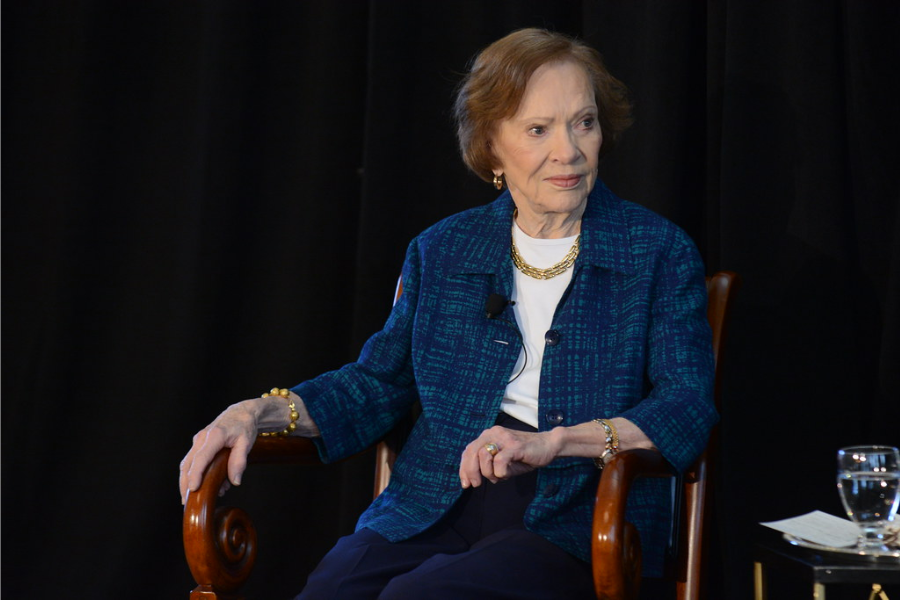 Rosalynn Carter, the wife of the 39th President of the United States, Jimmy Carter, is known for her advocacy work in mental health and caregiving, and she became the first lady from 1977 to 1981.(Flickr under creative commons license)