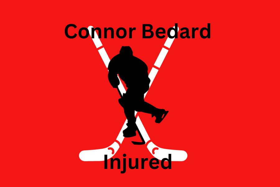 NHL+2023+first+round+pick+Connor+Bedard+was+out+of+game+due+to+injury+on+ice.