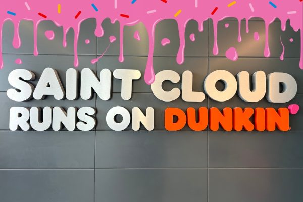 Three journalists visited the newer Dunkin Donuts in St. Cloud!
