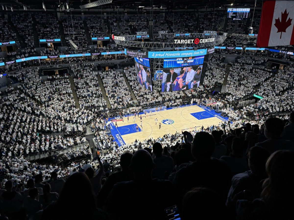 Timberwolves fans participated in a white-out in game one on Saturday.