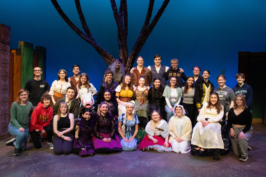 The cast and crew of Into The Woods are excited to perform one last song! Photo used with permission from Angie Heckman