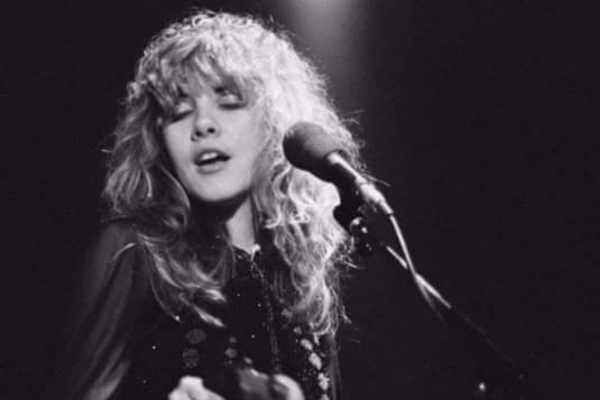 Stevie Nicks was with Fleetwood Mac from the very beginning. Stevie in 1970s or 80s by Awil916 is licensed under Creative Commons Attribution-Share Alike 4.0 International.

