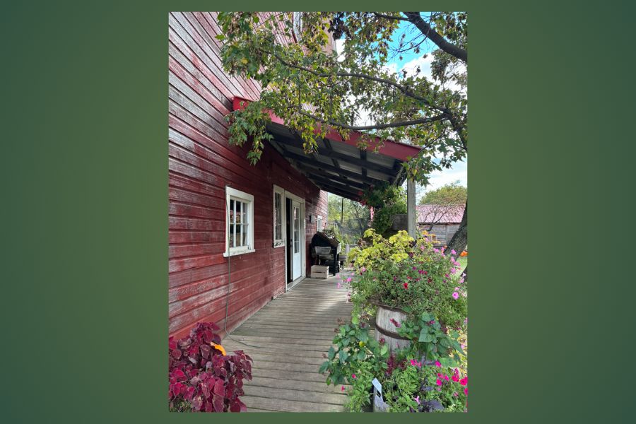 Beautiful photo of one of the entrances into the shop! 