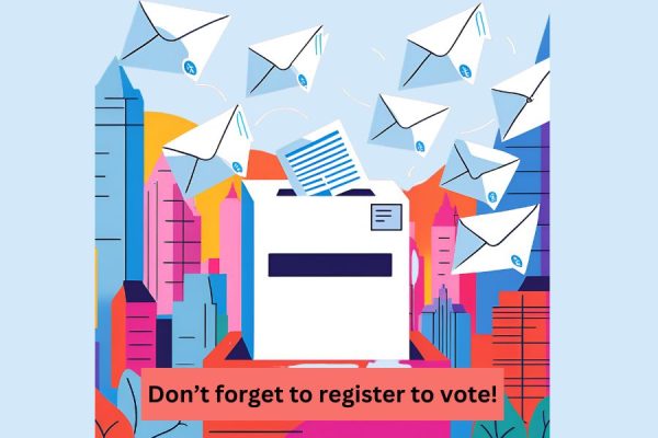 With the 2024-2025 Elections coming up, don't forget to register to vote if able, and get to those polls! (Photo generated by Canva AI)