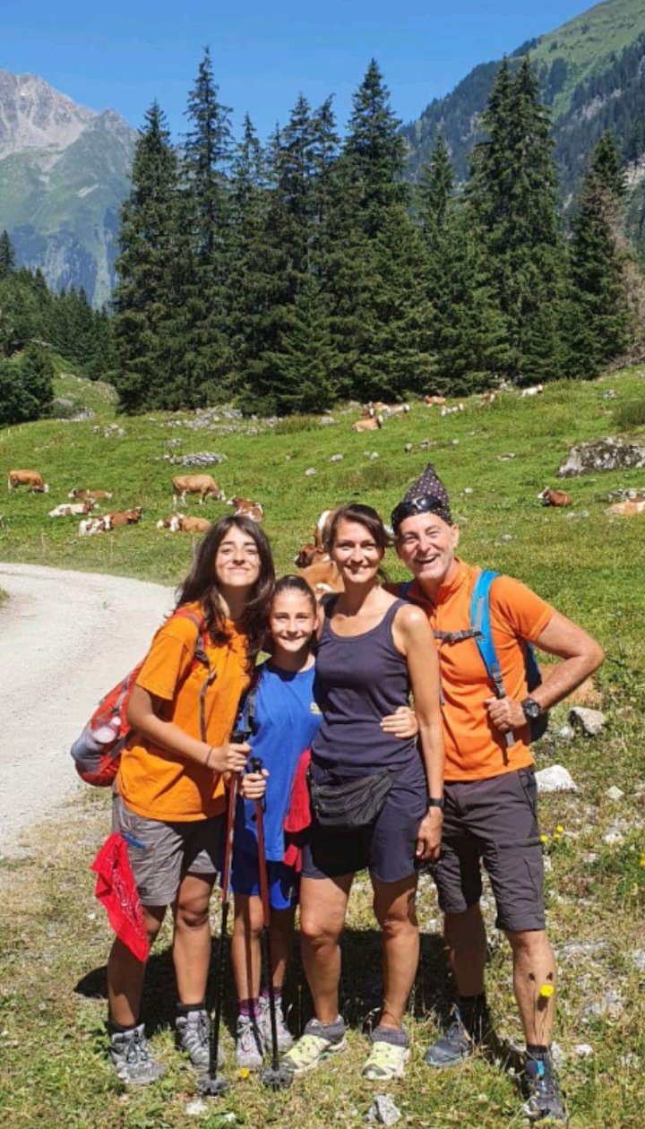 Francesca and her family enjoy hiking in Austria. 