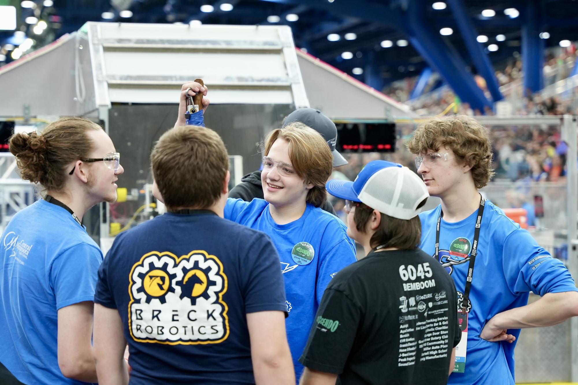 Over the past couple of years the team has gotten really close and its like one big family. (Photo used with permission from the 6045 Sabre Robotics Team) 