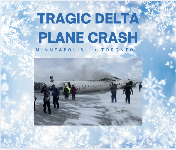 Delta Air Lines flight takes off during a cold, winter Monday. Faces a crisis during the landing.  18 Injured after crash landing in Toronto by [Photographer’s
Name] is licensed under CC BY 4.0