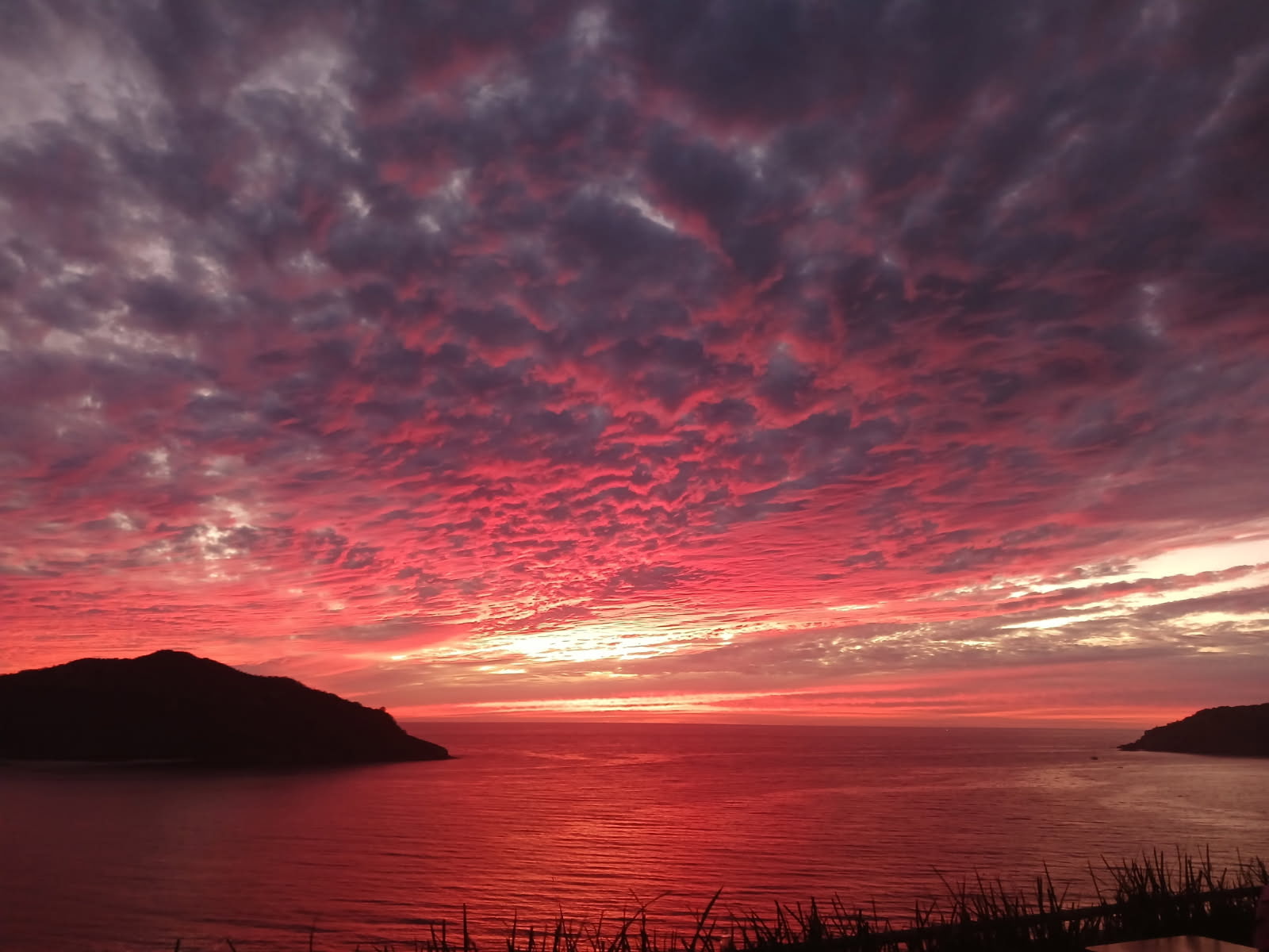 We took in some amazing sunset pictures from the beach outside our hotel room. 