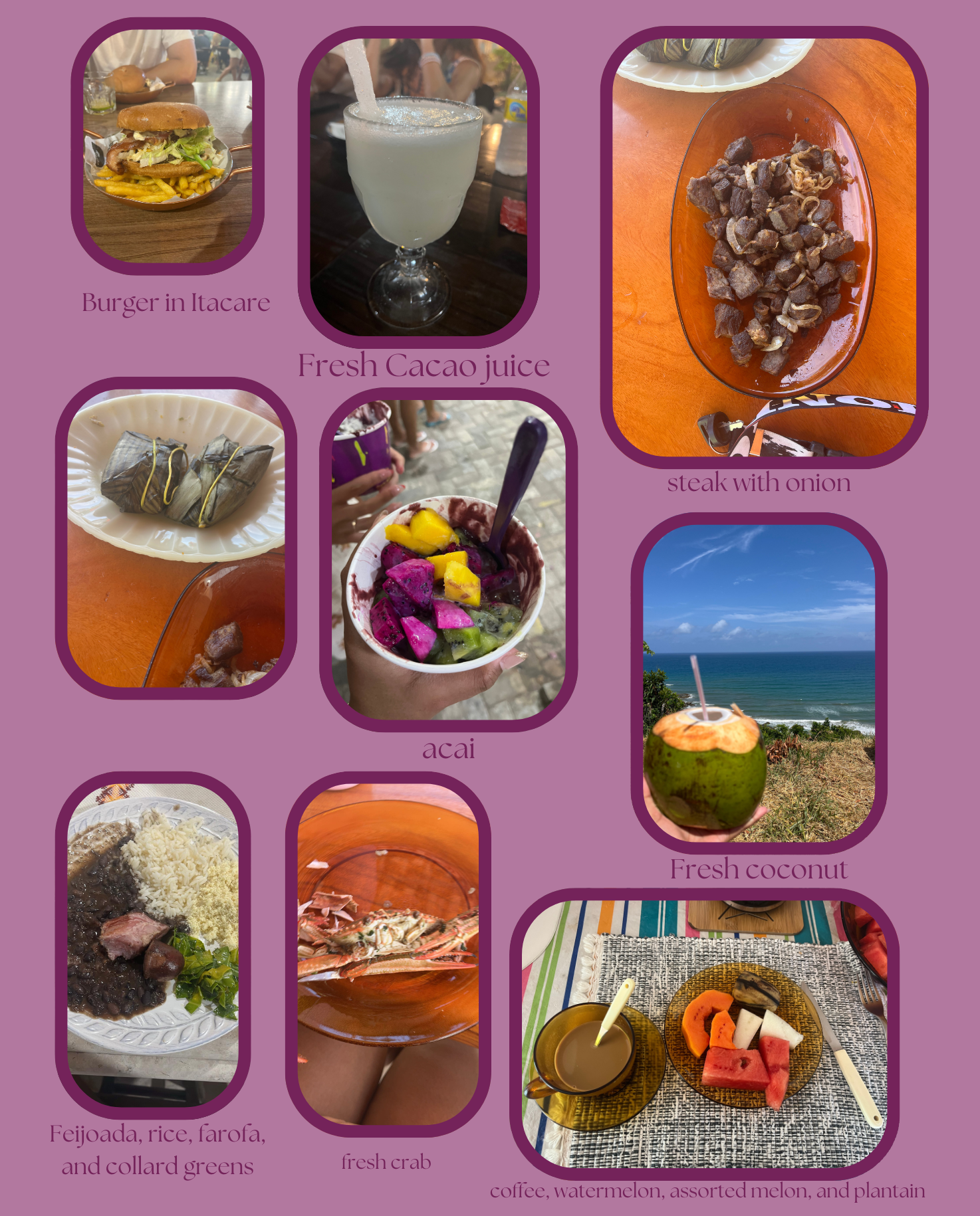 All the food was delicious! It was so fun trying new things!