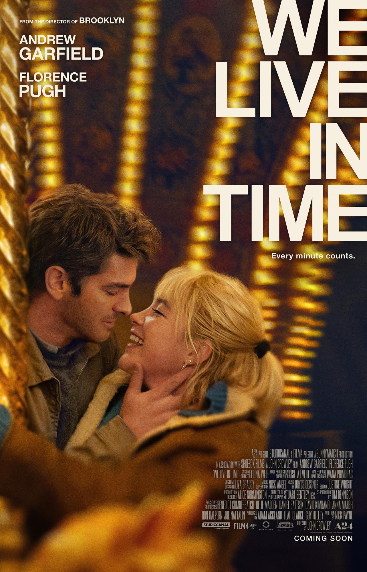 We live in time was released on October 18th, 2024. (Fair use photo from A24)