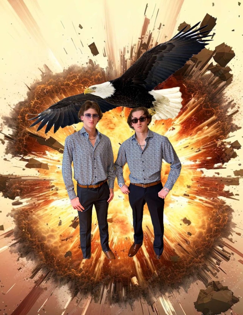 Caden and Stefan matched at this years winter formal.