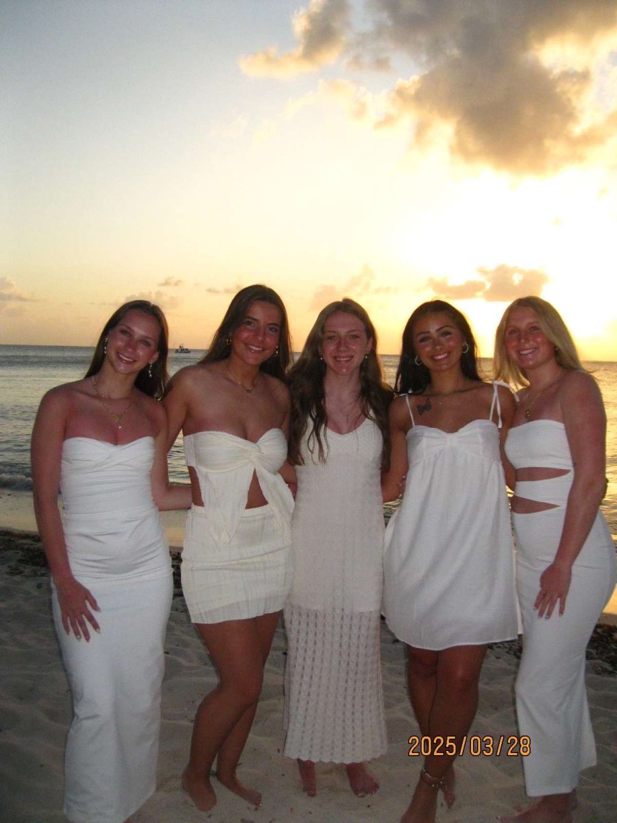 Gabby's friend group went to Mexico for their senior trip this year. 