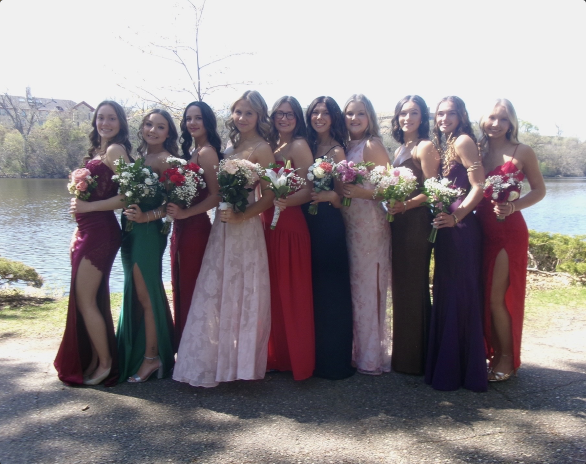 This was during senior prom. All the girls got ready together. (Photo used with permission by Lia Siemens)