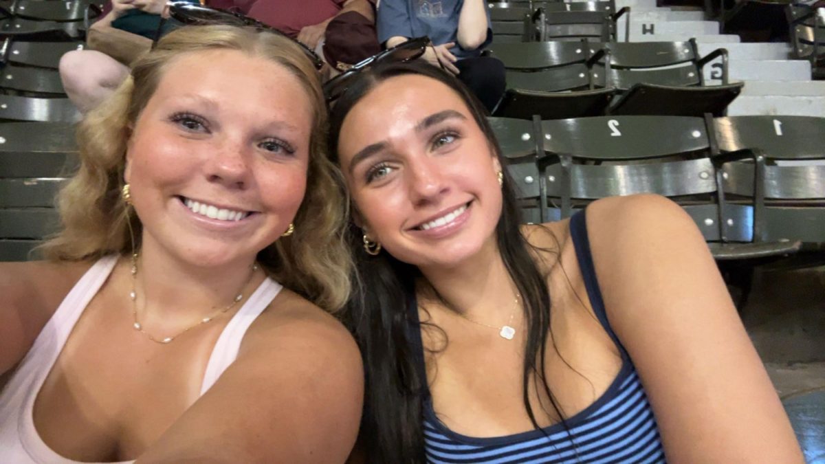 Sella and Rylee watching a rodeo the state fair this summer. 