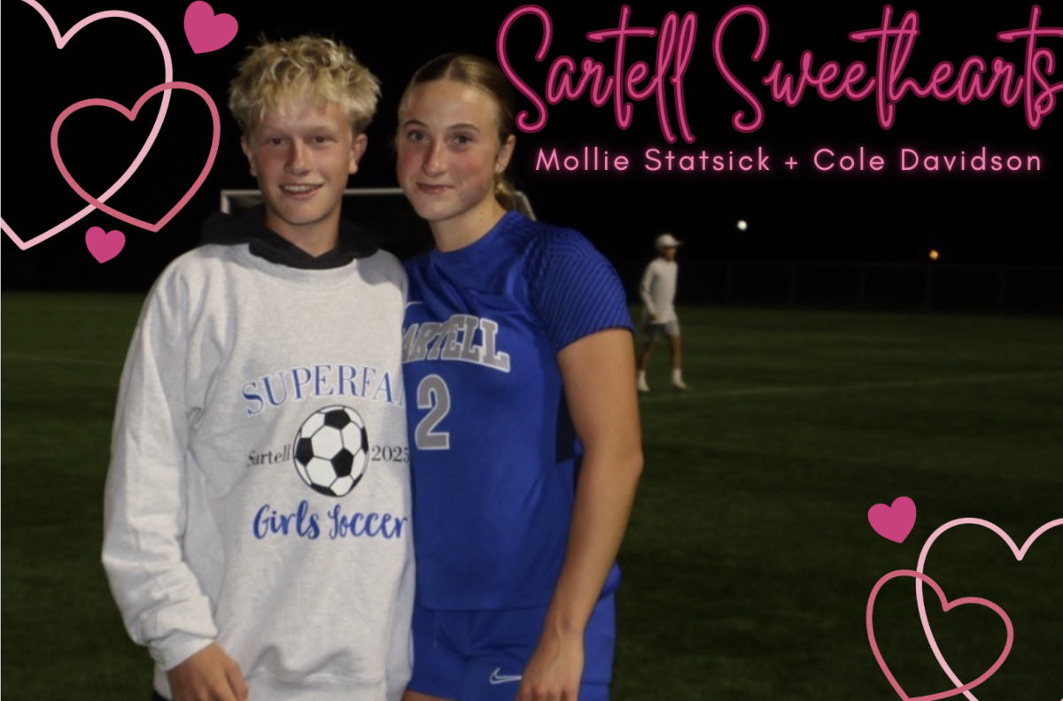 Mollie and Cole after Mollie played a good game against Little Falls. (Photo used with permission from Cole and Mollie)