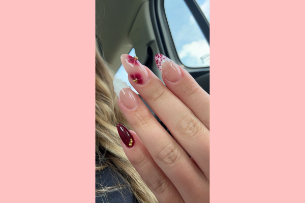 Sophomore, Aubrie Skudlarek loves doing nails!