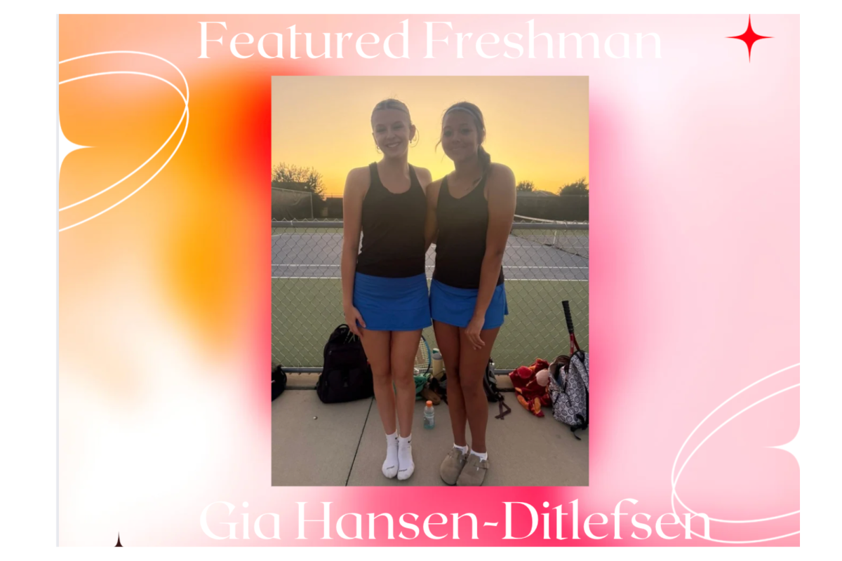 Gia and Abba McCormack after a tennis match enjoying the pretty sunset. (photo used with permission of Gia Hansen-Ditlefsen)